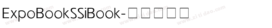 Expo Book SSi Book字体转换